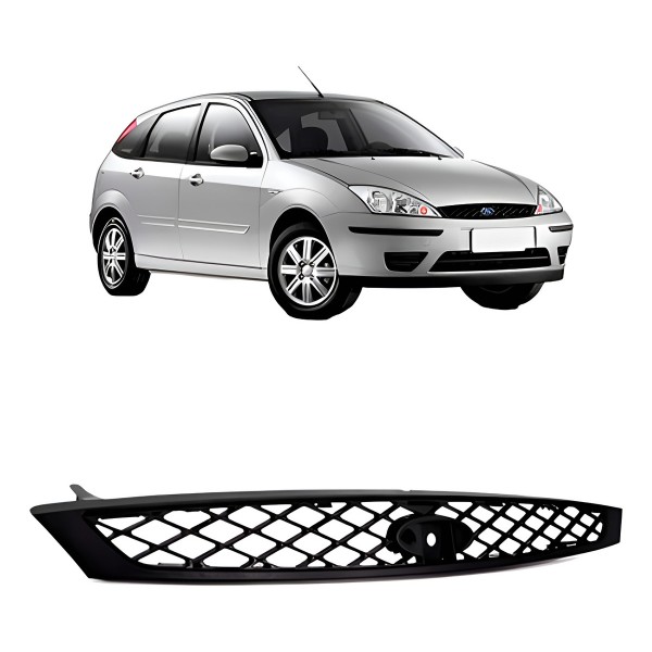 Grade Radiador Focus 2004 A 2005 Preto Modelo Original