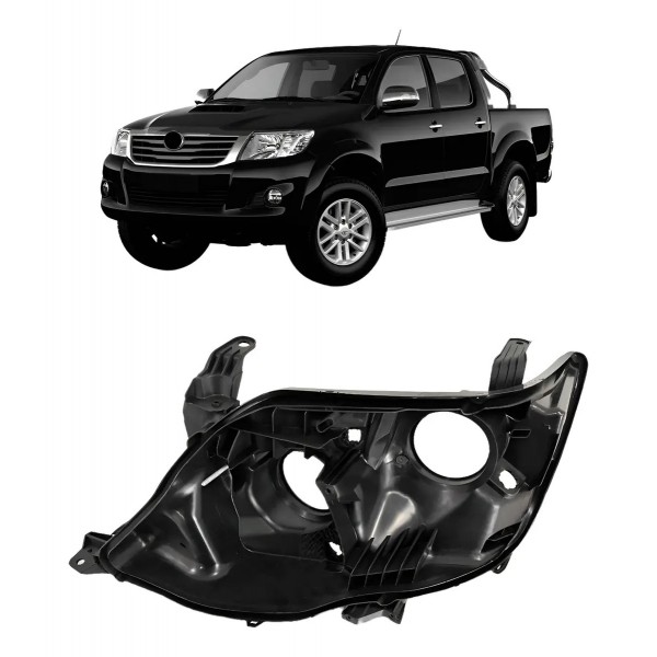 Carcaça Farol Hilux 2012 2013 2014 2015 Sw4 C/ Regulador