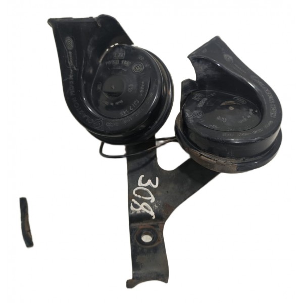 Par Buzina C/ Suporte Peugeot 308 2012 A 2015 9657476680