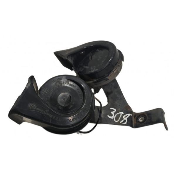 Par Buzina C/ Suporte Peugeot 308 2012 A 2015 9657476680