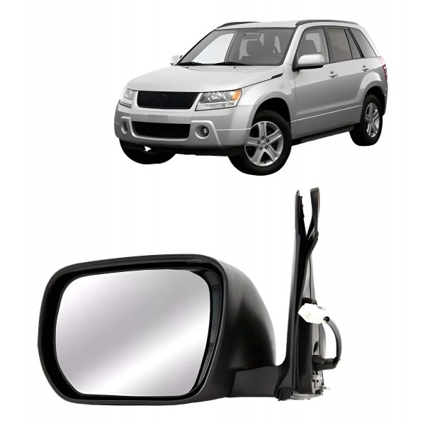 Retrovisor Grand Vitara 2008 2009 10 11 2012 Elétrico Preto