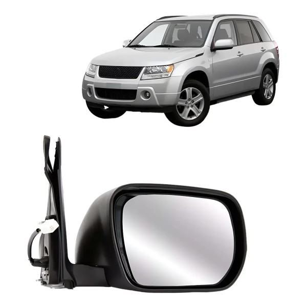 Retrovisor Grand Vitara 2008 2009 10 11 2012 Elétrico Preto