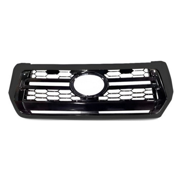 Grade Radiador Hilux Srv 2018 2019 2020  Friso Cinza Escuro Preto