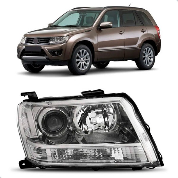 Farol Vitara 2009 2010 2011 2012 2013 2014 2015 Manual/eletr