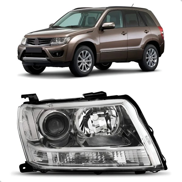 Farol Vitara 2009 2010 2011 2012 2013 2014 2015 Manual/eletr