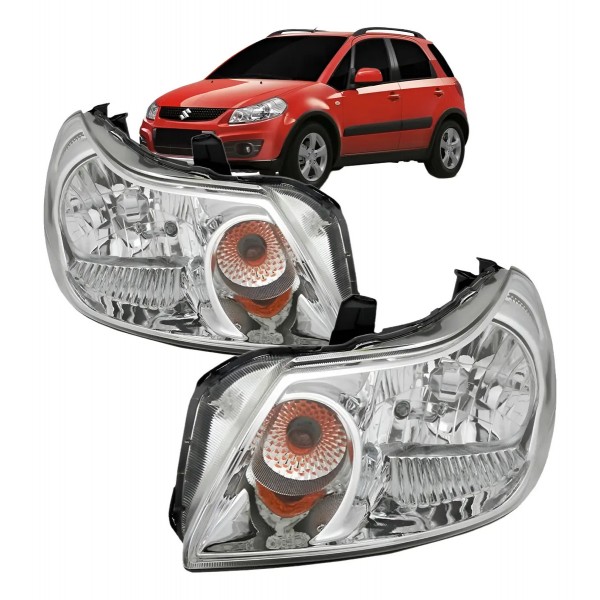 Farol Suzuki Sx4 2009 2010 2011 2012 2013 Cromado