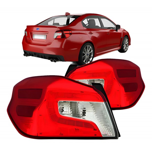 Par Lanterna Traseira Wrx 2015 2016 2017 Sedan Com Led