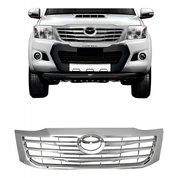 Grade Radiador Cromado Hilux 2012 A 2015
