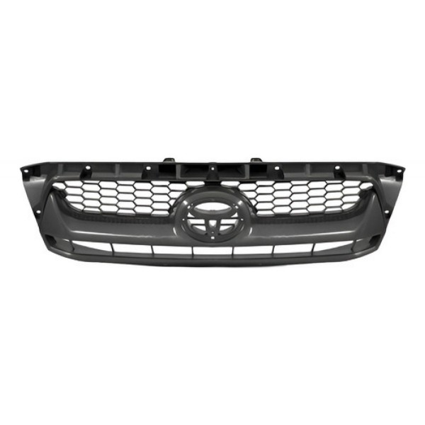 Grade Radiador Hilux Srv 2009 2010 2011 Preto Moldura Cinza Preto