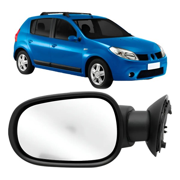 Retrovisor Logan Sandero 2007 2008 2009 2010 Fixo