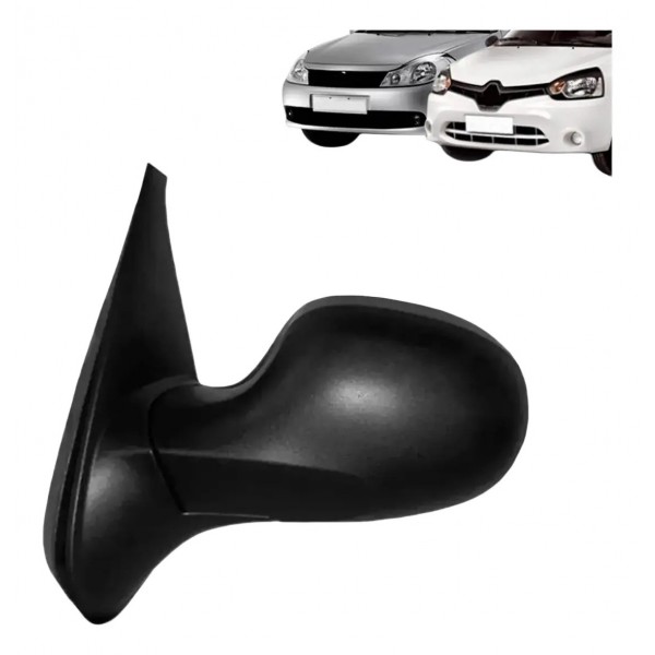 Retrovisor Clio 2012 2014 2015 2016 C/ Capa Texturizada