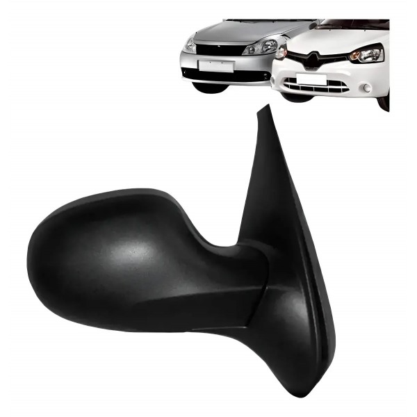 Retrovisor Clio 2012 2014 2015 2016 C/ Capa Texturizada