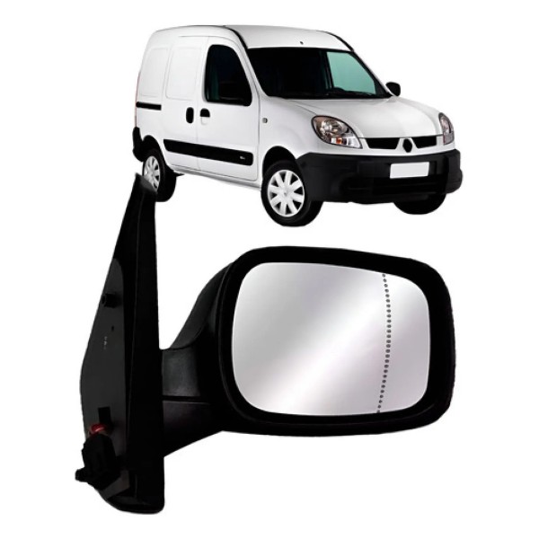 Retrovisor Kangoo 2003 A 2015 Com Controle Asferico