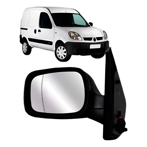 Retrovisor Kangoo 2003 A 2015 Com Controle Asferico