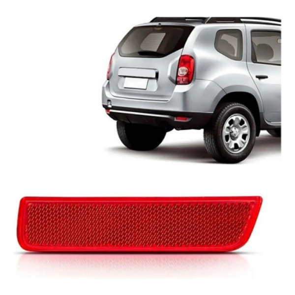 Refletor Parachoque Traseiro Duster 2010 2011 2012 2013 2014