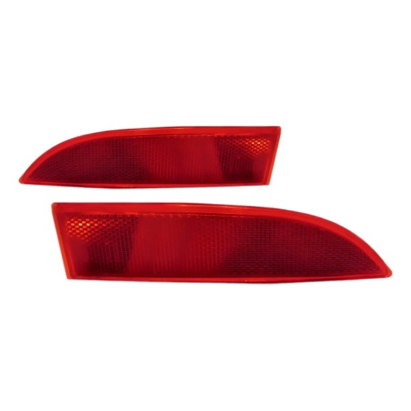 Par Refletor Parachoque Sandero 2014 A 2019 Logan 14 A 2022 Vermelho