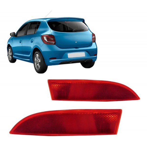 Refletor Parachoque Sandero 2014 A 2019 Logan 2014 A 2022