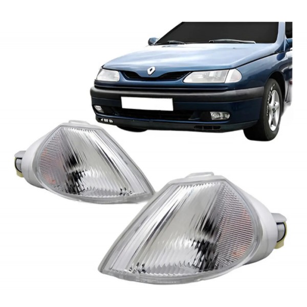 Par Pisca Dianteiro Renault Laguna 95 96 97 98 Aro Cristal