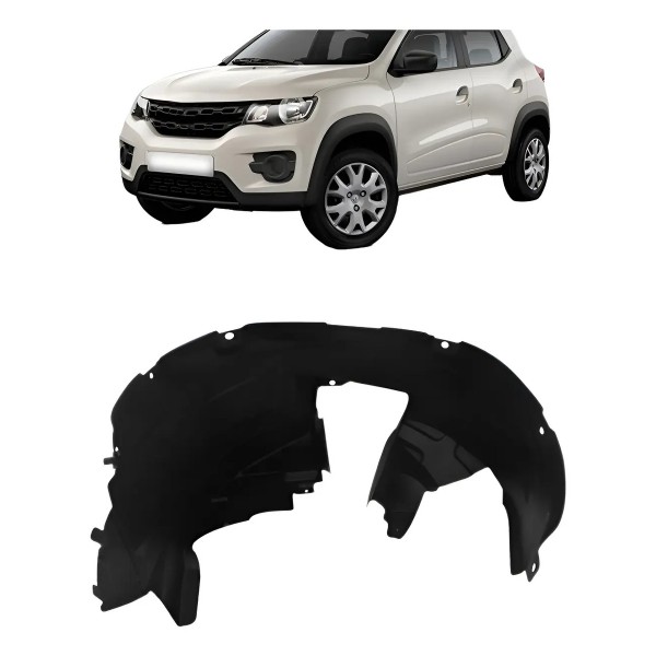 Parabarro Dianteiro Renault Kwid 2017 2018 2019 Preto