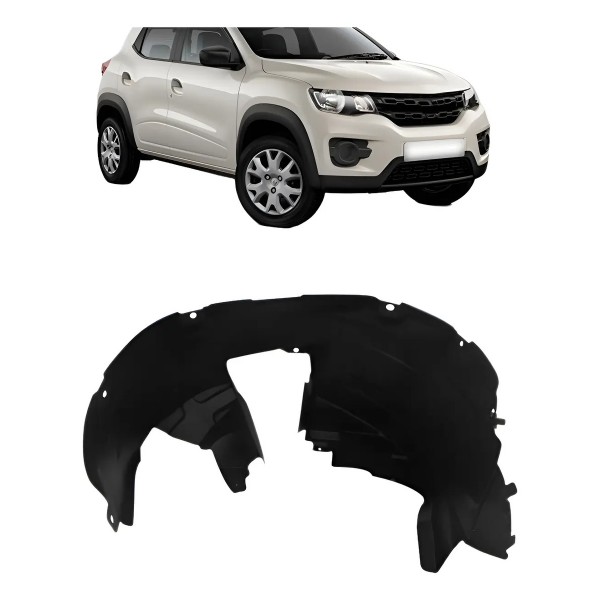 Parabarro Dianteiro Renault Kwid 2017 2018 2019 Preto