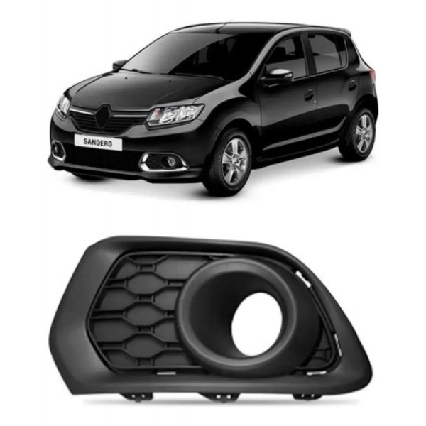 Moldura Milha Sandero Logan 2014 A 2019 C/ Furo