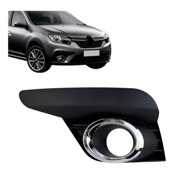 Moldura Farol De Milha Cromado Sandero 2020 2021 2022