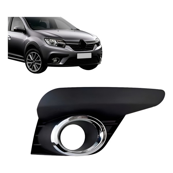 Moldura Farol De Milha Cromado Sandero 2020 2021 2022