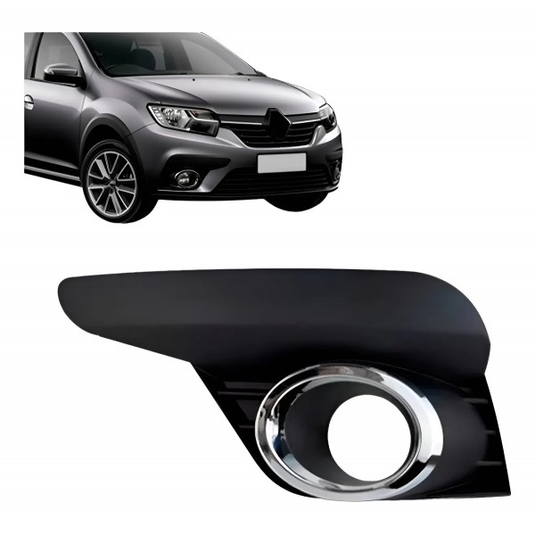 Moldura Farol De Milha Cromado Sandero 2020 2021 2022