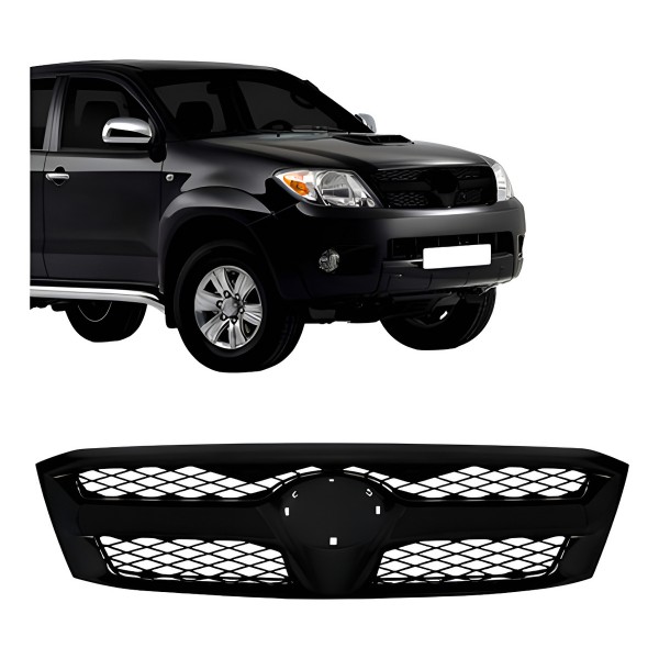 Grade Radiador Hilux 2005 2006 2007 Preto Pintura