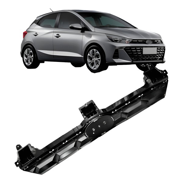 Grade Radiador Para Hyundai Hb20 2023 2024 Preto Brilhante