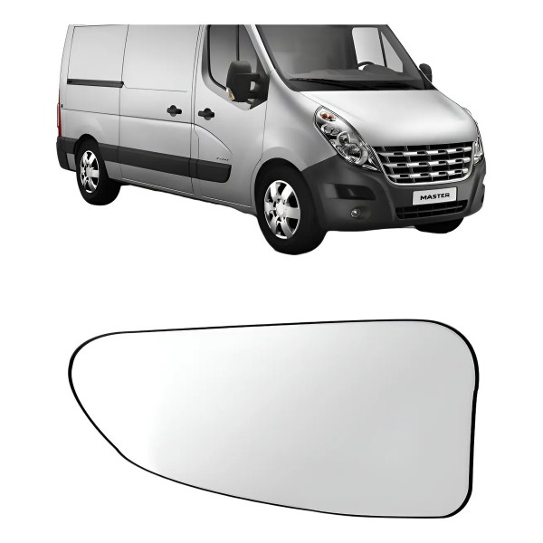 Lente Retrovisor Renault Master 2013 Á 2018 Inferior
