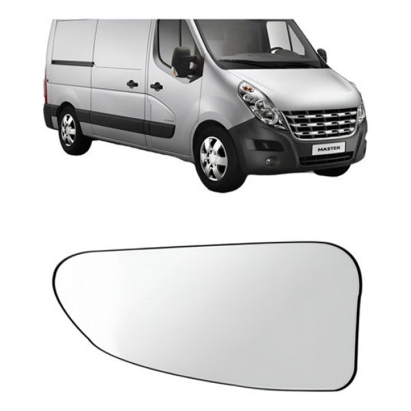 Lente Retrovisor Renault Master 2013 Á 2018 Inferior