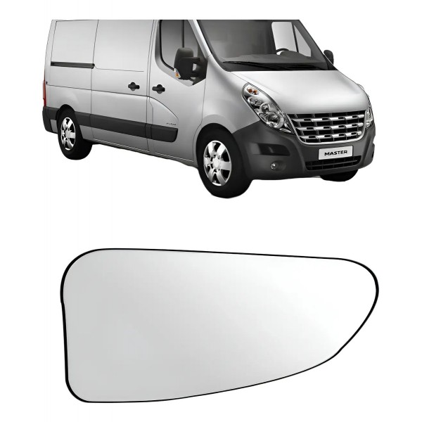 Lente Retrovisor Renault Master 2013 Á 2018 Inferior