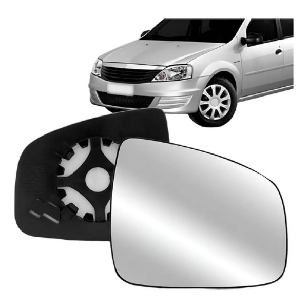 Lente Retrovisor Logan 2009 10 11 12 13 2014 S/ Aquecimento