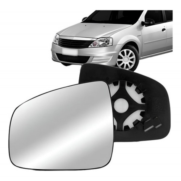 Lente Retrovisor Logan 2009 10 11 12 13 2014 S/ Aquecimento
