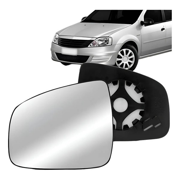 Lente Retrovisor Logan 2009 10 11 12 13 2014 S/ Aquecimento