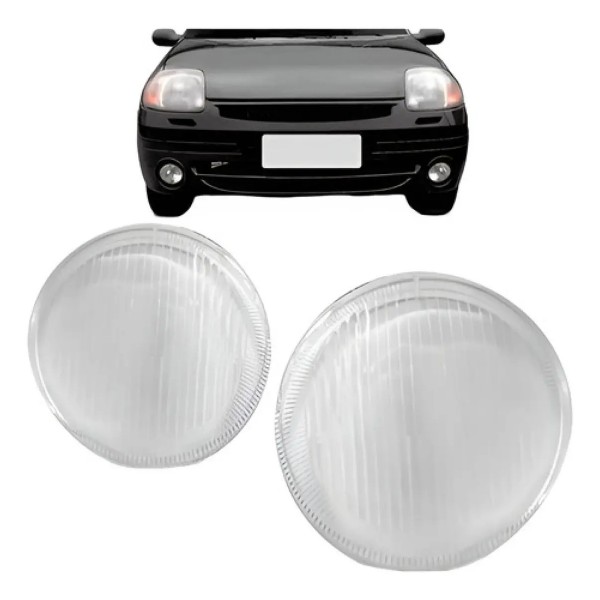 Jogo Lente Farol Milha Auxiliar Clio 1996 97 1998 1999 Raiad