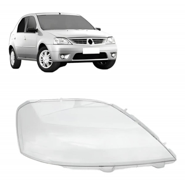 Lente Farol Logan 2007 2008 2009 Para Renault