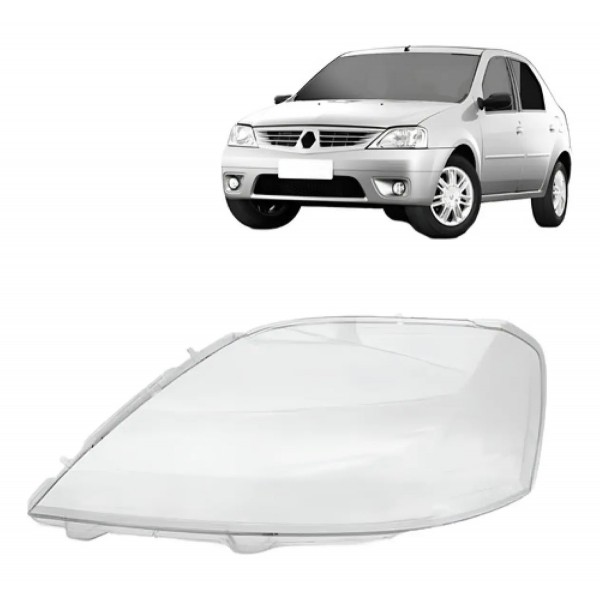 Lente Farol Logan 2007 2008 2009 Para Renault