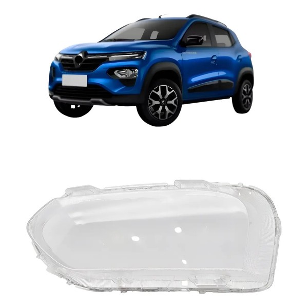 Lente Farol Dianteiro Para Renault Kwid 2022 2023 2024 2025