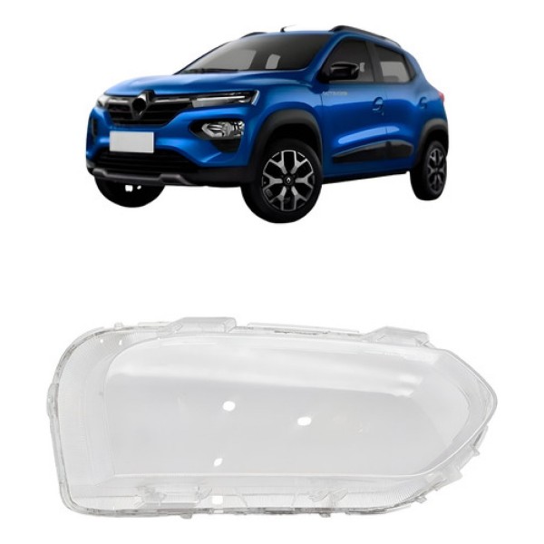 Lente Farol Dianteiro Para Renault Kwid 2022 2023 2024 2025