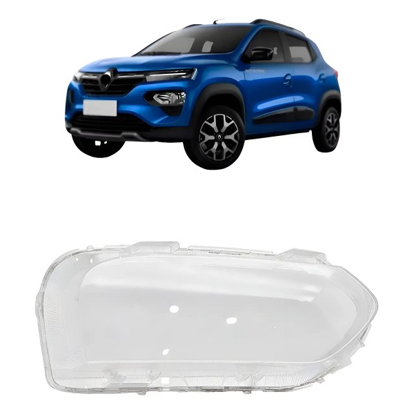Lente Farol Dianteiro Para Renault Kwid 2022 2023 2024 2025