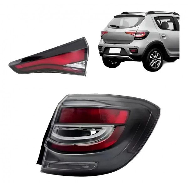 Kit Lanterna Sandero Stepway 2020 A 2023 2024 Direito Direito/passageiro Vermelho