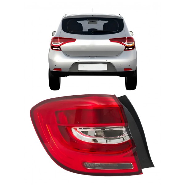 Lanterna Traseira Sandero 2020 21 22 23 2024 Canto Com Led