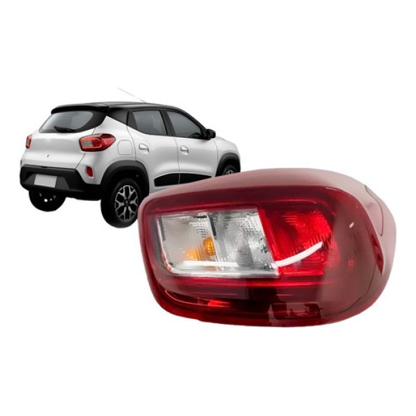 Lanterna Traseira Para Renault Kwid 2022 2023 Bicolor C/ Led