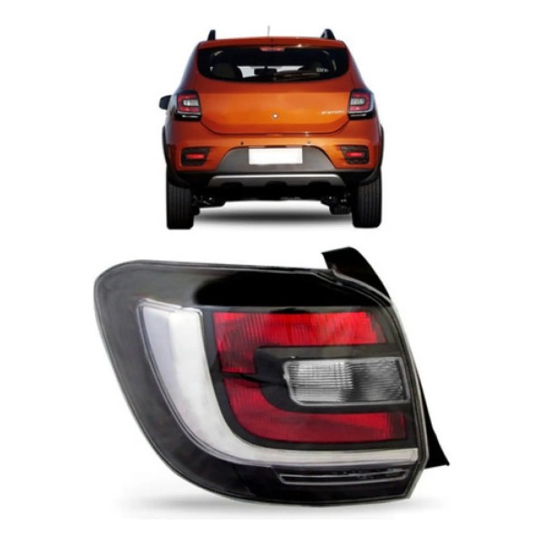 Par Lanterna Traseira Sandero Stepway 2015 2016 2017