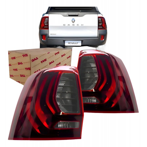 Par Lanterna Traseira Duster Oroch 2015 2016 2017 Nova Ambos Lados Vermelho