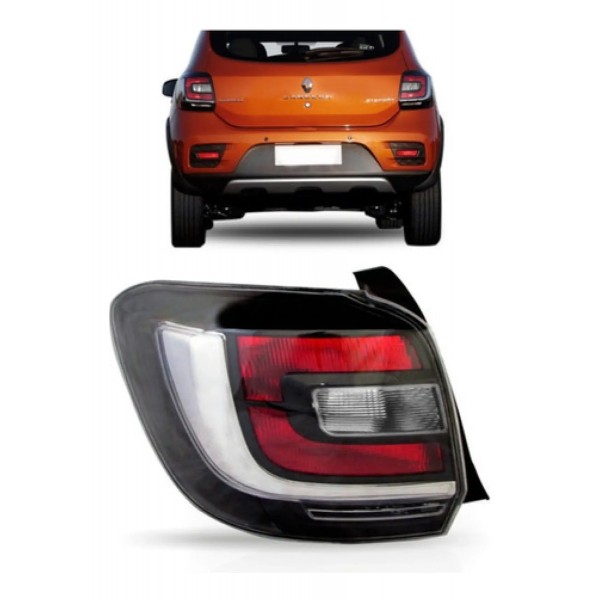 Lanterna Traseira Sandero Stepway 2015 2016 2017 2018 Fumê