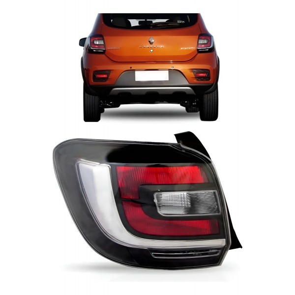 Lanterna Traseira Sandero Stepway 2015 2016 2017 2018 Fumê
