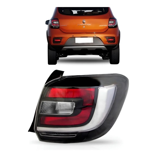 Lanterna Traseira Sandero Stepway 2015 2016 2017 2018 Fumê